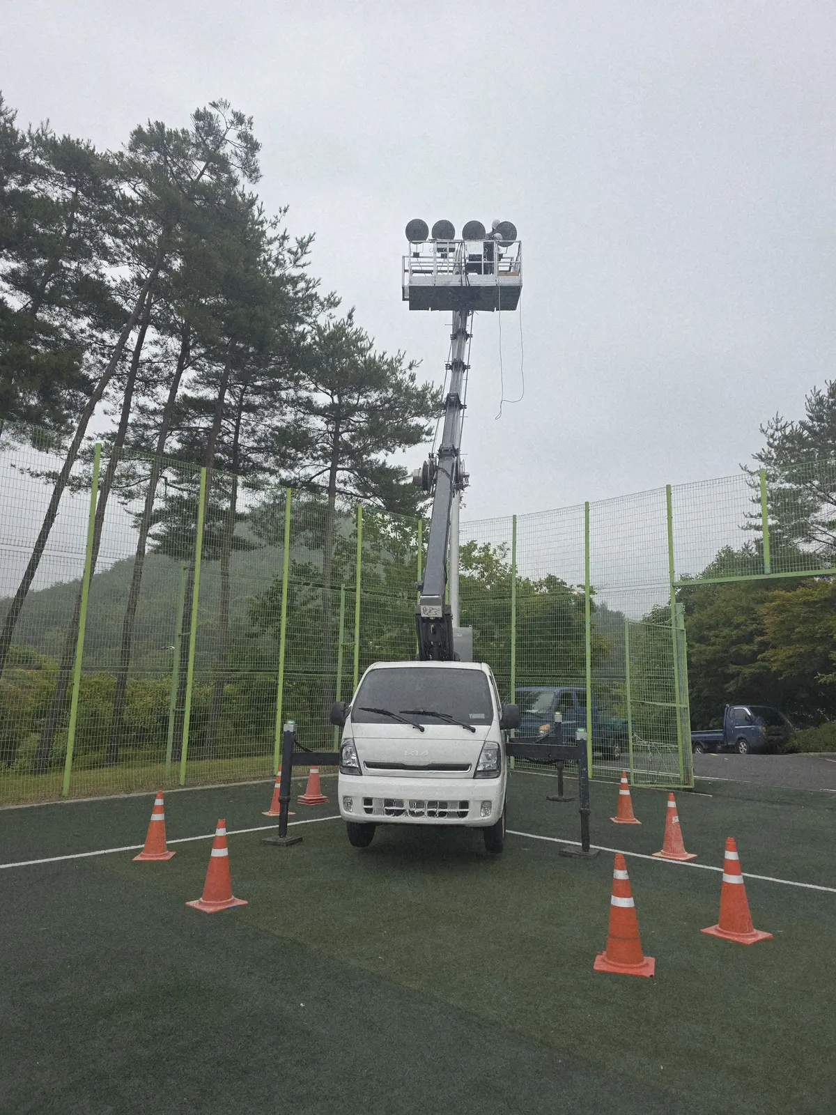 조명탑 고소작업