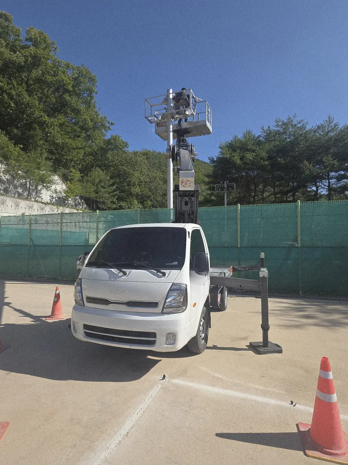 조명탑 고소작업