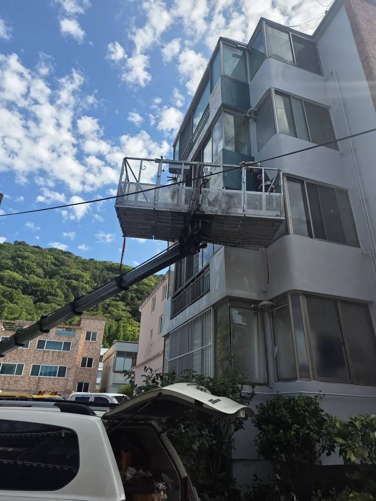 빌라 3층 작업대 접근